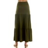 Derek Heart Juniors High Rise Tiered Maxi Skirt - 3 of 4