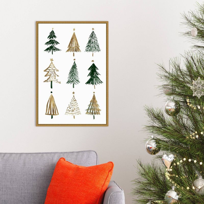 16&#34; x 23&#34; Evergreens II Tree by Isabelle Z Framed Canvas Wall Art - Amanti Art, 6 of 10