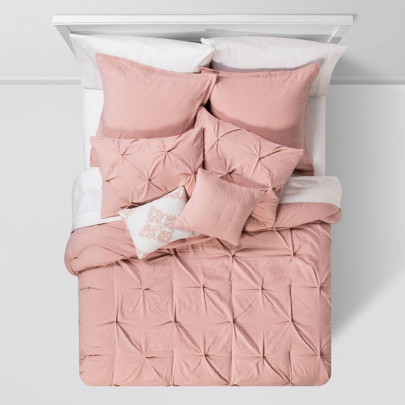8pc Pinch Pleat Comforter Bedding Set - Threshold™, 2 of 12