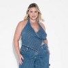 Women's Denim Wrap Halter Top - Wild Fable™ - 2 of 3