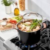 Cuisinart 8qt Classic Stainless Steel Matte Black Stock Pot with Cover Blushed Bronze Handle: 10.5" Diameter, Dishwasher-Safe - 3 of 4