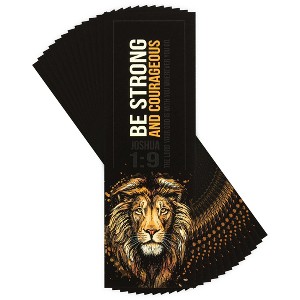 Dicksons Be Strong and Courageous Golden Lion 6.5 inch Paper Bookmark Pack of 12 - 1 of 4