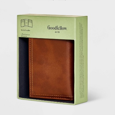 Men&#39;s RFID Trifold Wallet - Goodfellow &#38; Co&#8482; Brown