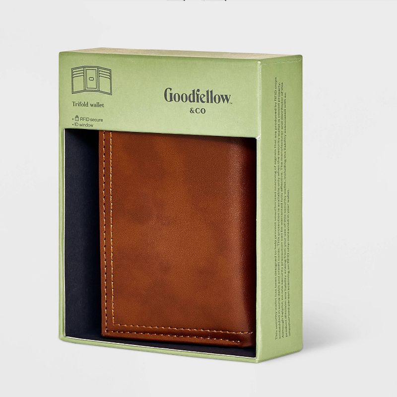 Men&#39;s RFID Trifold Wallet - Goodfellow &#38; Co&#8482; Brown, 3 of 7