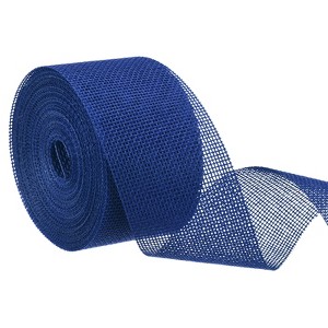 Unique Bargains Burlap Wired Soft Decorative Ribbon Trim for Gift Wrapping - 1 of 4