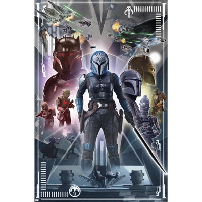 Trends International 24X36 Star Wars: The Mandalorian Season 3 - The Ballad of Bo-Katan Kryze Framed Wall Poster Prints