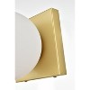 Elegant Lighting Jaylin 1 light Black and frosted white Bath Sconce - 3 of 4