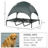 48" x 36" Elevated Portable Dog Cot Cooling Pet Bed with UV Protection Canopy Shade - 3 of 4