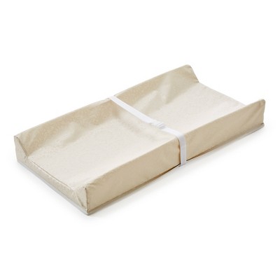 White Antibacterial Waterproof Contoured Baby Changing Pad