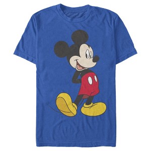 Men's Mickey & Friends Smiling Mickey Mouse Portrait T-Shirt - 1 of 4