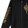 War Of The Rohirrim You Could Rule The World Women's Black Long Sleeve Zip-Up Hoodie - 3 of 4