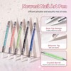 5 Pcs Nail Art Sculpture Pen Acrylic Dual Tipped Brushes - 2 of 4