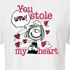 Women's - Peanuts - Patty Stole My Heart Cropped Graphic T-Shirt - 2 of 4
