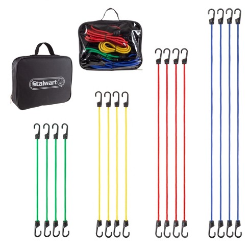 Cling 10pc Bungee Cord Assortment Jar Cargo Tie Downs : Target