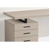 PAGED Simple Modern Computer Desk, 47" L Home Office Desk with 3 Storage Drawers and Black Metal Leg for Office, Study - 3 of 4