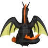 Gemmy Animated Projection Airblown Inflatable Fire & Ice Dragon w/Wings Giant (RRPm), 9 ft Tall, Multicolored - 2 of 3