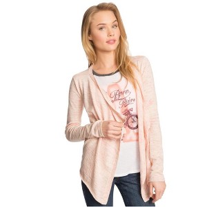 Aeropostale Womens Heathered Drape Cardigan Sweater - 1 of 2