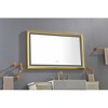 48inx 30inLED Bathroom Mirror with Aluminum Frame, Wall Mounted Vanity Mirror, Anti-Fog, Memory, 3 Colors, Stepless Dimmable - 3 of 4