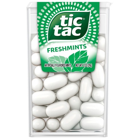 Tic Tac Fresh Breath Mint Candies, Freshmint Singles - 1oz