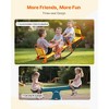 VEVOR Kids Seesaw, 200 lbs Load Capacity, Metal Rocking Teeter Totter with Handles, Toddler Seesaw for Children Aged 3+, 2 Seats, Orange&Yellow - 3 of 4
