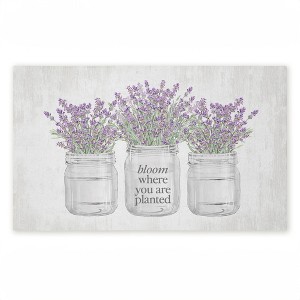 Stupell Industries Bloom Where You Are Planted Printed Outdoor Door Mat, design by Lettered and Lined, 18"x30" - 1 of 4