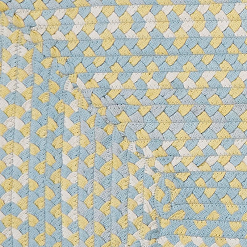 Park Designs Blue and Yellow Cottage Braided Rectangle Rug Runner 2 ft x 6 ft, 3 of 4