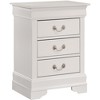NicBex Nightstand with 3 Drawers,16 inch Bedside Table with Metal Handles and  Wood Frame,Modern Side Table for Bedroom,Living Room - 4 of 4