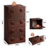WOWLIVE 4 - Drawer Dresser for Bedroom, Retro Chest of Drawers with Sturdy Structure - 2 of 4