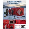 Pop Up Ice Fishing Tent, 6-8 Person Portable Insulated Hub Shelter for Winter Fishing, Includes Anchors, Ropes & Carry Bag - 3 of 4