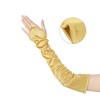 INSPIRE CHIC Women's Fingerless Satin Elbow Long Gloves 1 Pair - 3 of 4