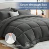Queen Bed in a Bag Set, 7 Pieces with Grey Comforter, Sheets, Pillowcases and Shams - 3 of 4