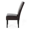 KWPZQEB Dining Chair Set of 2, PU Leather Dining Room Kitchen Chair with Upholstered & High Back, Modern Side Chairs for Living Room, Restaurant,Brown - 4 of 4