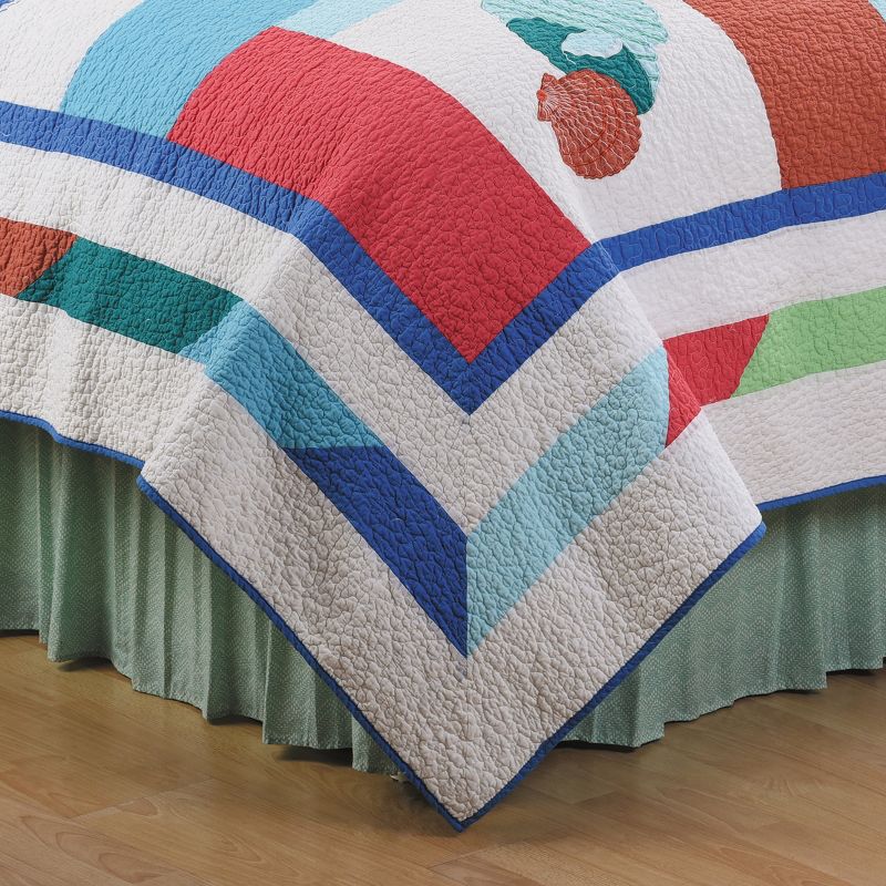 C&F Home Antigua Bay Coastal Beach Cotton Quilt Set - Reversible and Machine Washable, 2 of 5