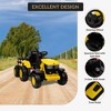 Tractor Stroller with Trailer - Remote Control, Spring Suspension, Dual Engines, Music Port, Suitable for Children 3+, Best Holiday Gift - 4 of 4