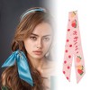 Unique Bargains Women's Strawberry Long Ribbon Headband Pink 1 Pc - 2 of 4