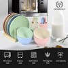 Itopfox 20-Piece Wheat Straw Dinnerware Set, Microwave & Dishwasher Safe Unbreakable Plates Bowls Cups Forks & Spoons for Kitchen, Camping, Parties - 4 of 4