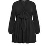 Women's Plus Size Adelyn Dress - black | CITY CHIC - 4 of 4
