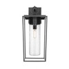 Sheridan 1-Light Outdoor Wall Sconce - Black Aluminum, Dimmable, Wet Rated, 100W - 2 of 4