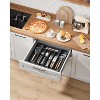 ATTOP Cutlery Drawer Organiser for Kitchen - Adjustable Cutlery Tray for Effortless Utensil Sorting, Versatile Kitchen Storage & Organisation Solution - 2 of 4