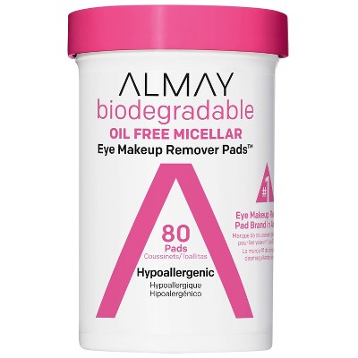 Almay Biodegradable Oil Free Micellar Eye Makeup Remover Pads - 80ct