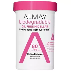 Almay Biodegradable Oil Free Micellar Eye Makeup Remover Pads - 80ct