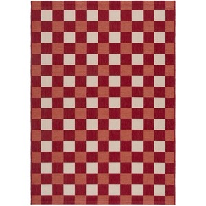 Courtyard CY6443 Power Loomed UV Resistant, Stain Resistant, Non-Shedding Indoor/Outdoor Rugs - Safavieh - 1 of 4