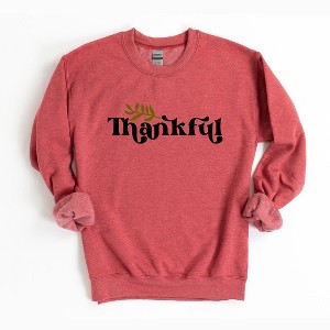Simply Sage Market Women's Graphic Sweatshirt Thankful Leaf - 1 of 4