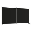 vidaXL 2-Panel Room Divider Brown 137"x70.9" Fabric - 2 of 4
