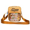 Disney Vegan Leather Crossbody Backpack with Adjustable Strap, Snow White and the Seven Dwarfs Face Smash Group Pose and Faux Wood Grain - 4 of 4