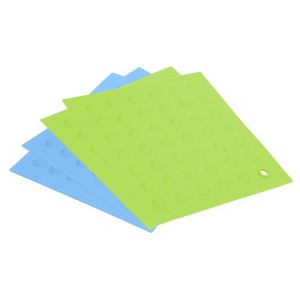 Unique Bargains Heat Resistant Silicone Trivets Pads for Kitchen 4 Pcs - 1 of 4