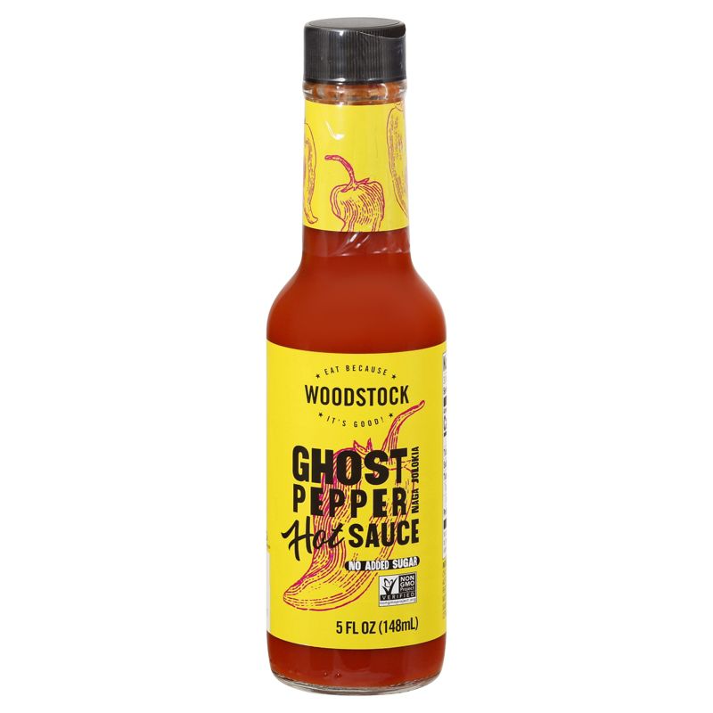 Woodstock Ghost Pepper Hot Sauce - Case of 12/5 oz, 2 of 5
