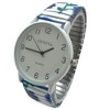 Olivia Pratt Big Dial Easy Reader Watch Abstract Elastic Stretch Band Wristwatch Women Watch - 3 of 3