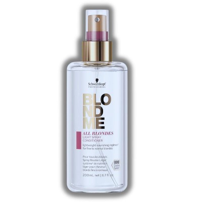 Schwarzkopf Professional BlondMe All Blondes LIGHT Spray Conditioner - (6.7 oz) Blonde Me Light Hair Treatment Spray