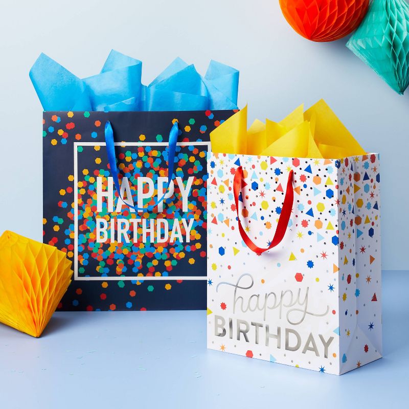 "Happy Birthday" Large Gift Bag - Spritz&#8482;, 2 of 4